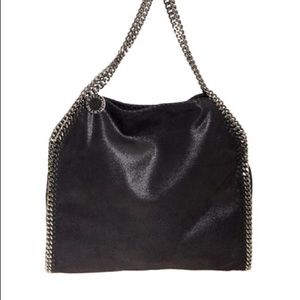 Stella McCartney Falabella Shaggy Deer Black Tote